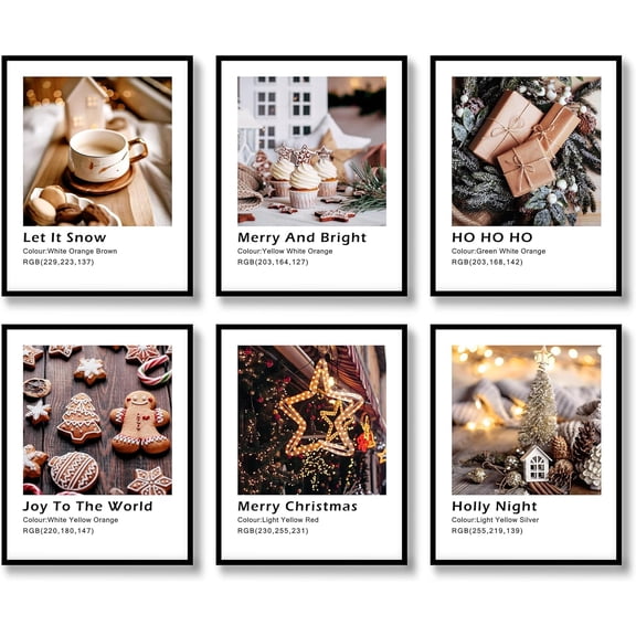 Fashion Canvas Wall Art Prints Set of 6 Modern Nordic Aesthetic Minimalist Wall Decor Comfortable Beige Canvas Poster for Corridor Living Room Bedroom Decoration (8x10 inch UNFRAMED)