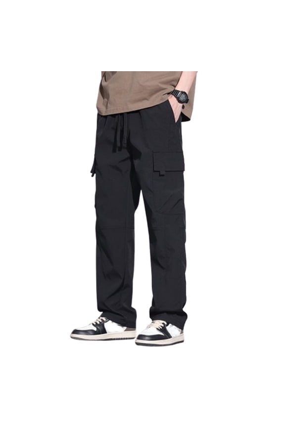 Fashion Cargo Pants Men Casual Cotton Relaxed Fit Pants Camouflage Solid Color Loose Multi Pocke Pants Cargo Pants Outdoor Hiking Trousers Mens Pants Trousers Overall Streetwear