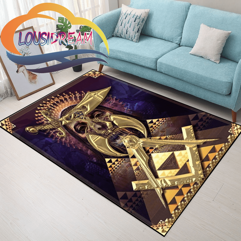 Fashion Carpet Freemasonry Rugs Floor Mat Soft Doormat for Bedroom