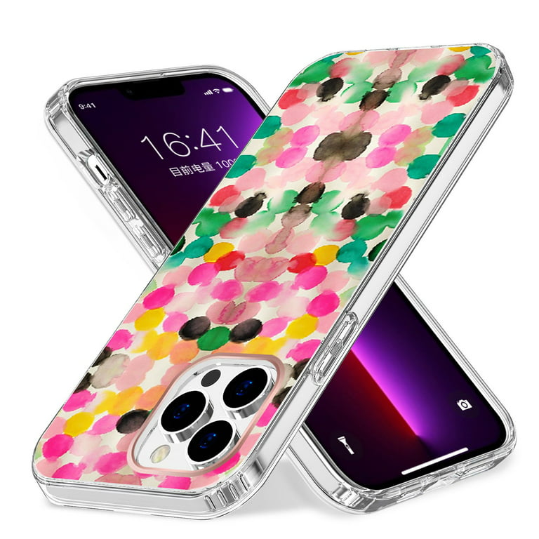 Fashion Case Compatible with Apple iPhone 11 (6.1) Creative Stylish Fashion  Design Hybrid Rubber TPU Hard PC Shockproof Armor Slim Fit Cover [ Colorful  Dots ] 