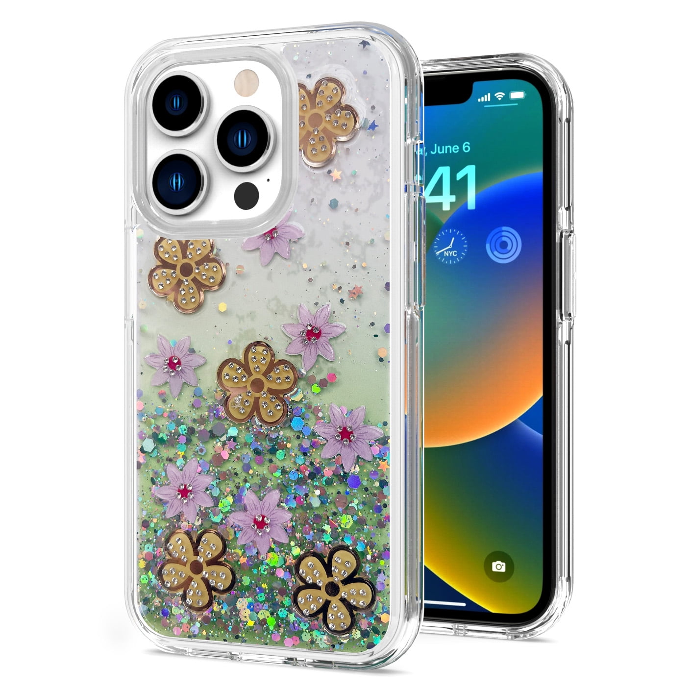 【送料込】新品未使用 iPhone 11 Flower Hard Case Fashion-Case-Compatible-Apple-