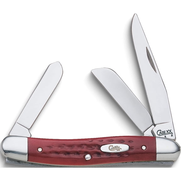 Fashion Case Pocket Worn Old Red Bone Medium Stockman Knife (4.5 X 1.63) Made In United States gm547