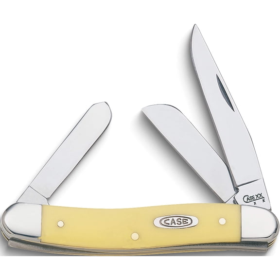 Fashion Case Yellow Delrin Medium Stockman Pocket Knife (4.5 X 1.63) Made In United States gm565