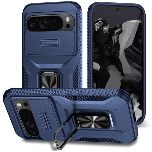 Fashion Case with Holder Stander Kickstand Drop Resistant Shockproof Case For Google Pixel 9 Pro XL (6.8inch)