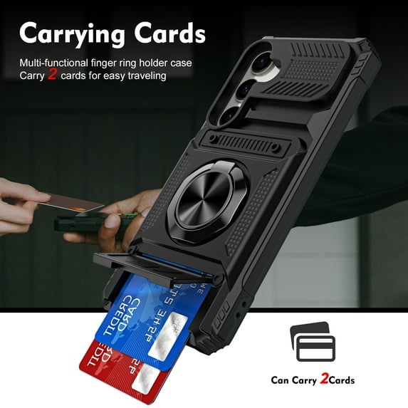 Fashion Case with Holder Stander Kickstand Drop Resistant Shockproof Case For Samsung Galaxy S24 FE