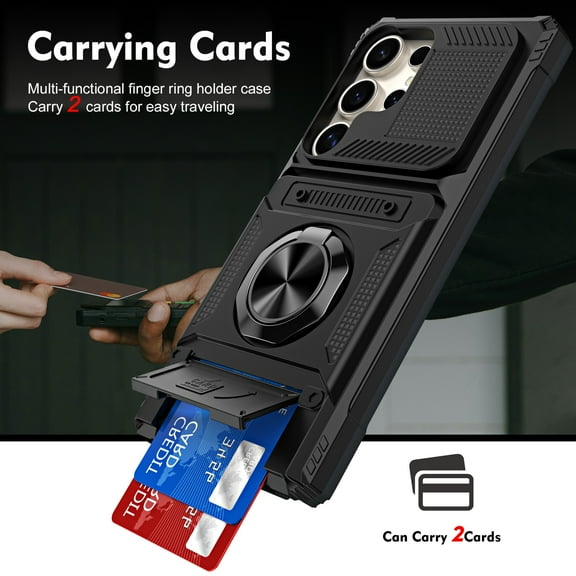 Fashion Case with Holder Stander Kickstand Drop Resistant Shockproof Case For Samsung Galaxy S25 Ultra