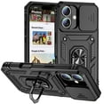 thumbnail image 1 of Fashion Case with Holder Stander Kickstand Drop Resistant Shockproof Case For iPhone 16 (6.1inch), 1 of 8