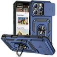 thumbnail image 1 of Fashion Case with Holder Stander Kickstand Drop Resistant Shockproof Case For iPhone 16 Pro (6.3inch), 1 of 8
