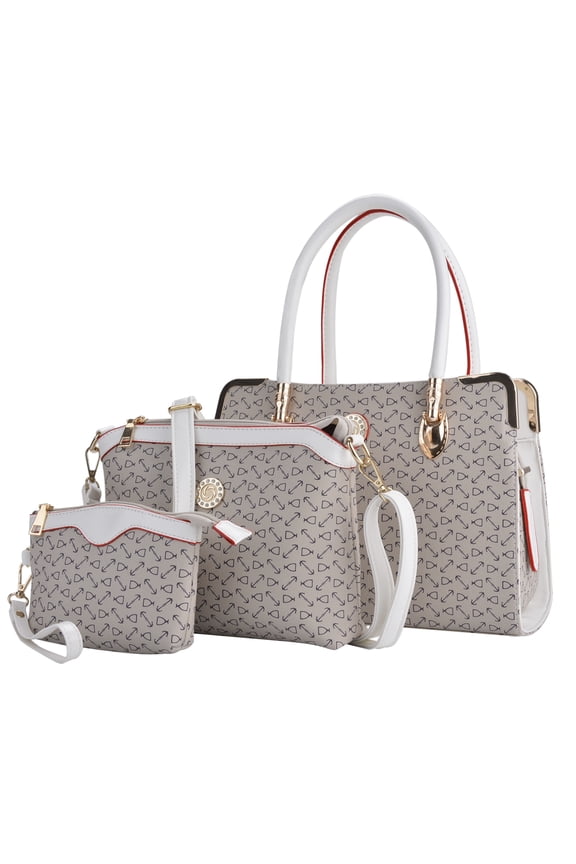 Fashion Casual Handbag,Coofit Pink Stylish Pattern New Cross-body Shoulder Bag Handbag Set for Women Ladies Girls