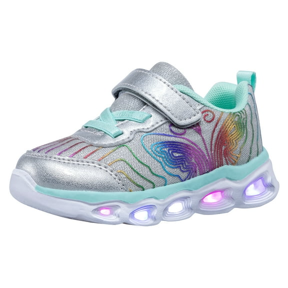 Fashion Casual Led Shoes Flashing Light Up Sneakers Running Shoes for Toddler Girls(size: 5-13)