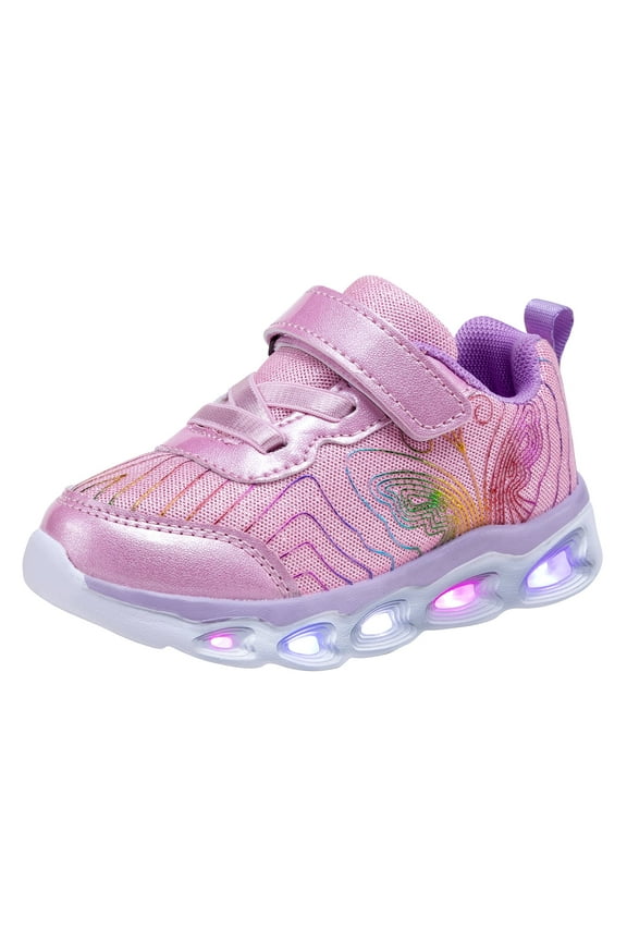 Fashion Casual Led Shoes Flashing Light Up Sneakers Running Shoes for Toddler Girls(size: 5-13)