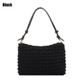 thumbnail image 1 of Fashion Casual Pure Color Large Capacity Handbags Messenger Bag Crossbody Bags Shoulder Bags BLACK, 1 of 1