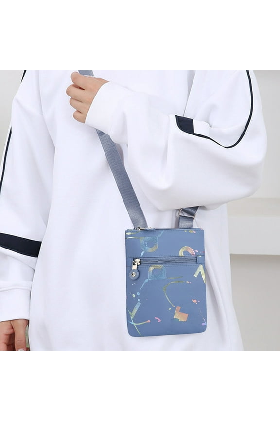 Fashion Casual Shoulder Bag for Women, Polyester Handbag Messenger Purse with Vintage Design, for Daily and Gift Use