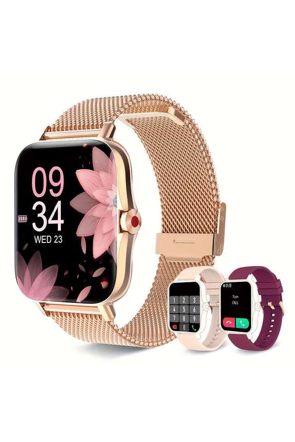 Fashion Casual Square Dial Smart Watch AI Voice Wireless Call Multiple Sports Modes DIY Dial Page