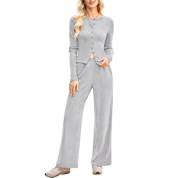 Fashion Casual Suit New Jacket Trousers Two-piece Set Autumn Winter Elegant Solid Office Holiday Party Two Piece Outfits Woman