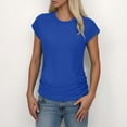 thumbnail image 1 of Fashion Casual Women Short Sleeve Solid O Neck Tops Ladies Tee T Shirt Women Active Wear Tops Was Out Long Sleeve Shirt Light Tee Shirt Women Cute Tops for Women Summer Womens Athletic Tee Shirts Pack, 1 of 4
