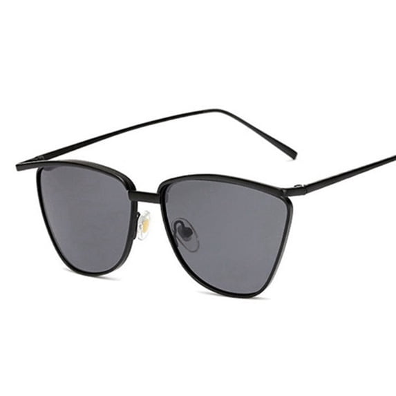 Fashion Cat Eye Sunglasses for Women, UV400 Protection, Resin Lens, Metal Frame, Trendy Eyewear