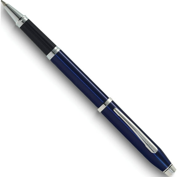 Fashion Century Ii Translucent Blue Lac/Chrome Rollerball Pen Made In China gm20515