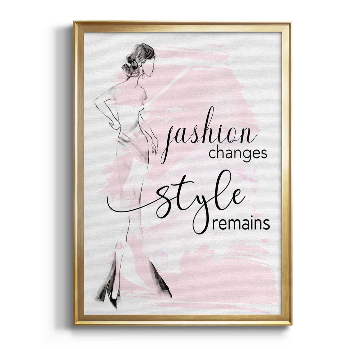 Fashion Changes Style Remains Premium Framed Print - Ready to Hang