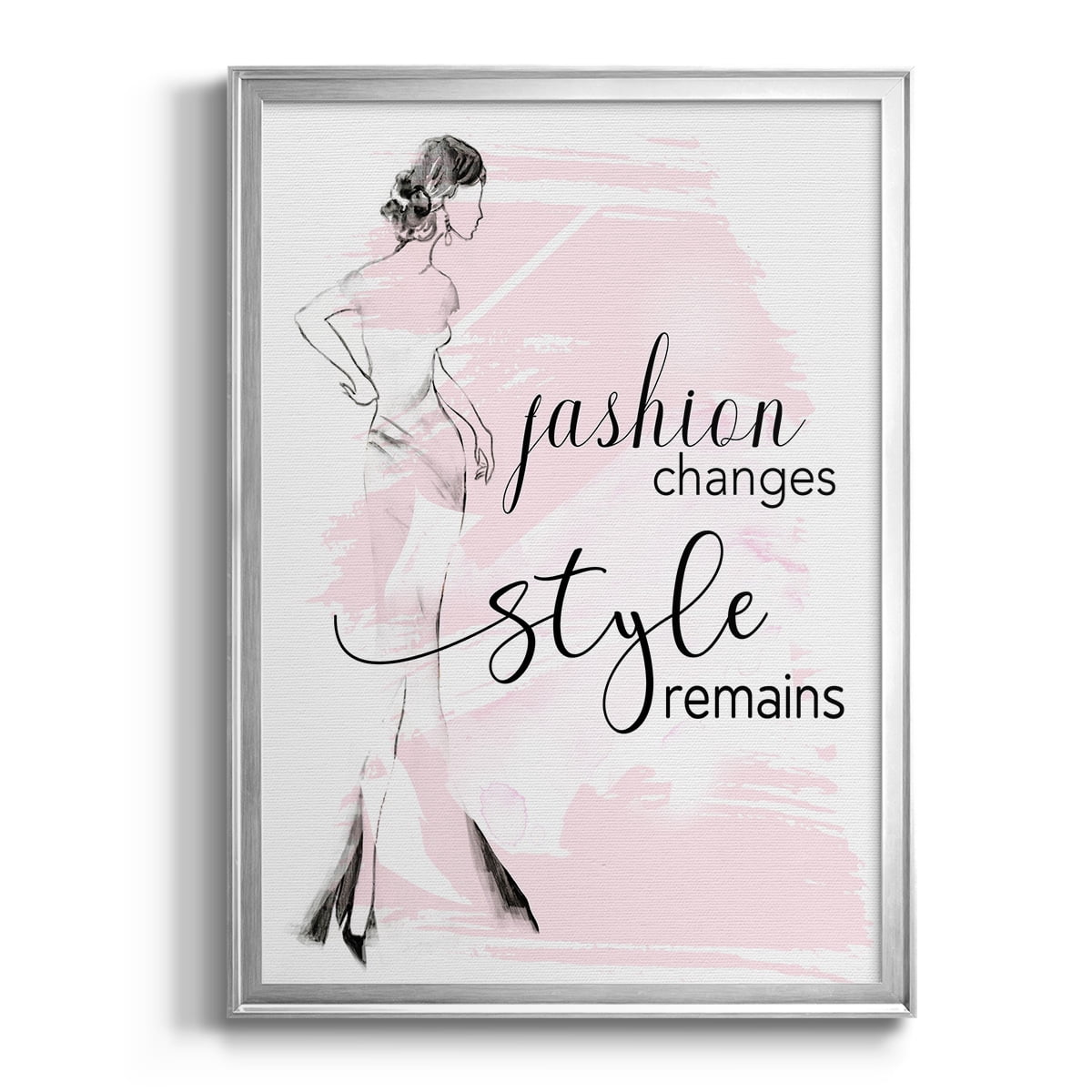 Fashion Changes Style Remains Premium Framed Print - Ready to Hang