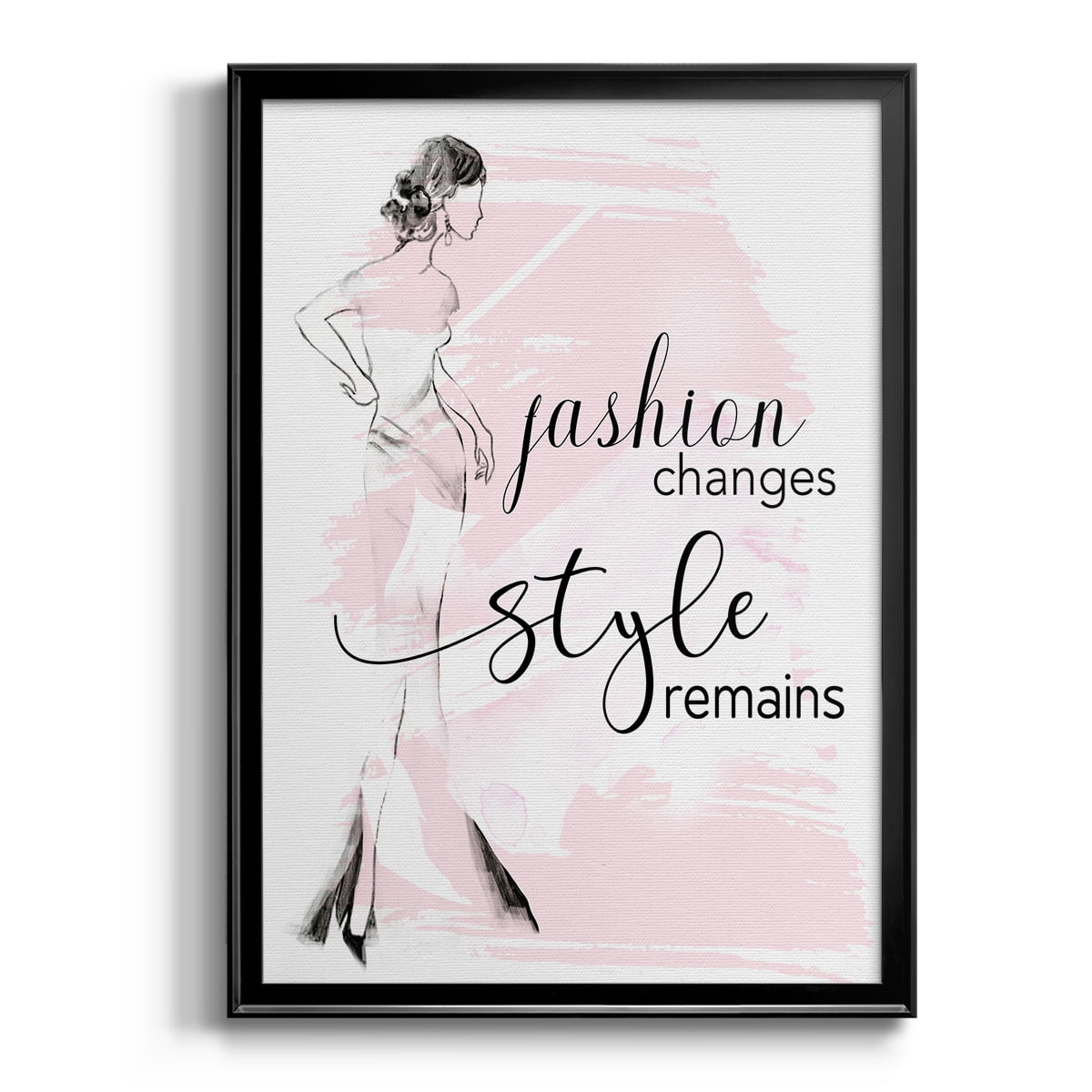 Fashion Changes Style Remains Premium Framed Print - Ready to Hang