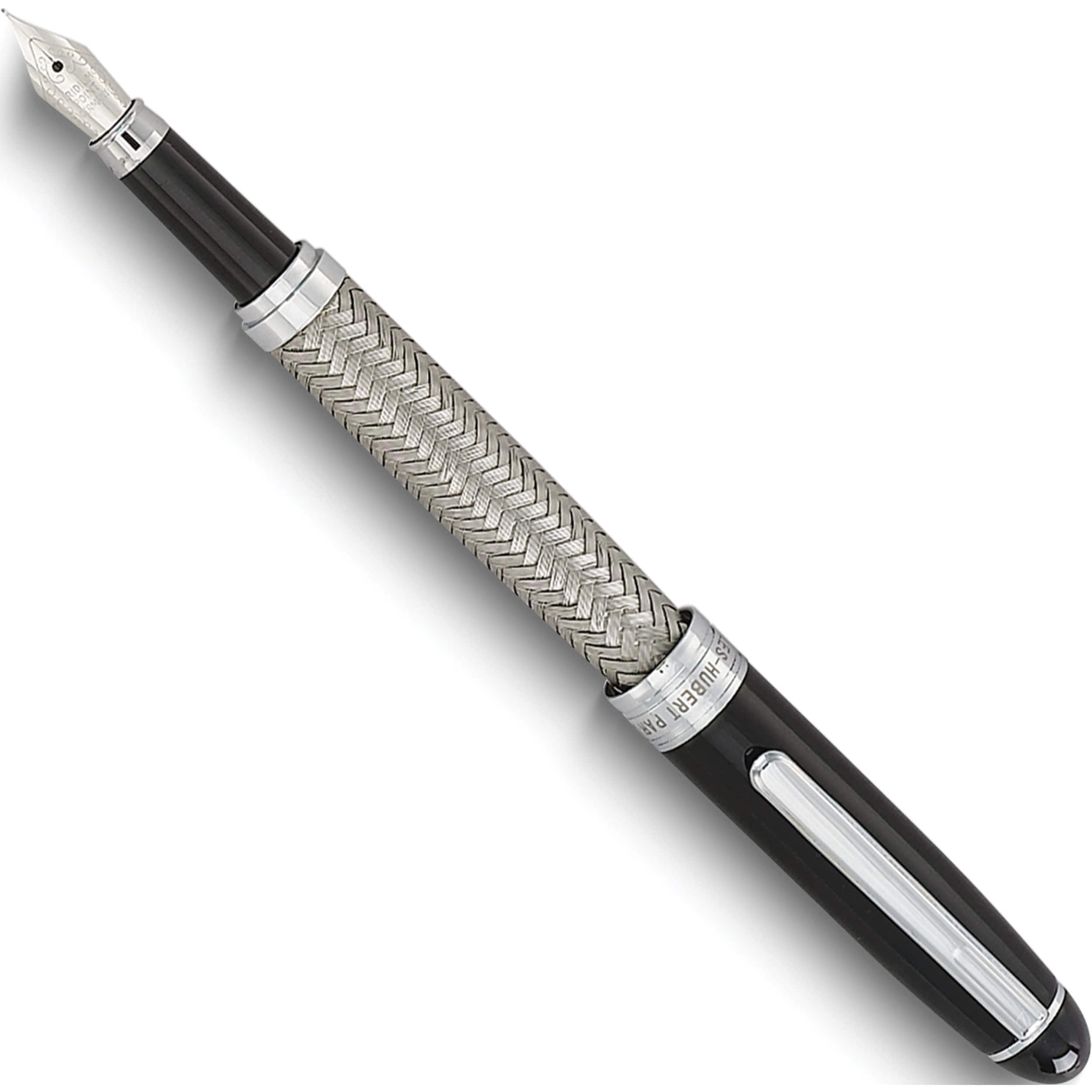 Fashion Charles Hubert Black And Mesh Fountain Pen (5.5 X 0.5) Made In China gm9184