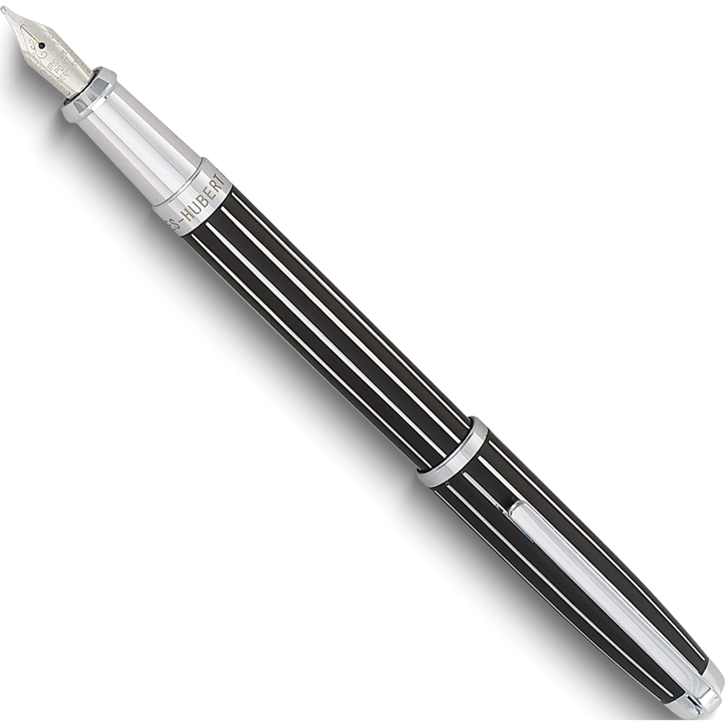 Fashion Charles Hubert Black Striped Fountain Pen (5.5 X 0.5) Made In China gm9166