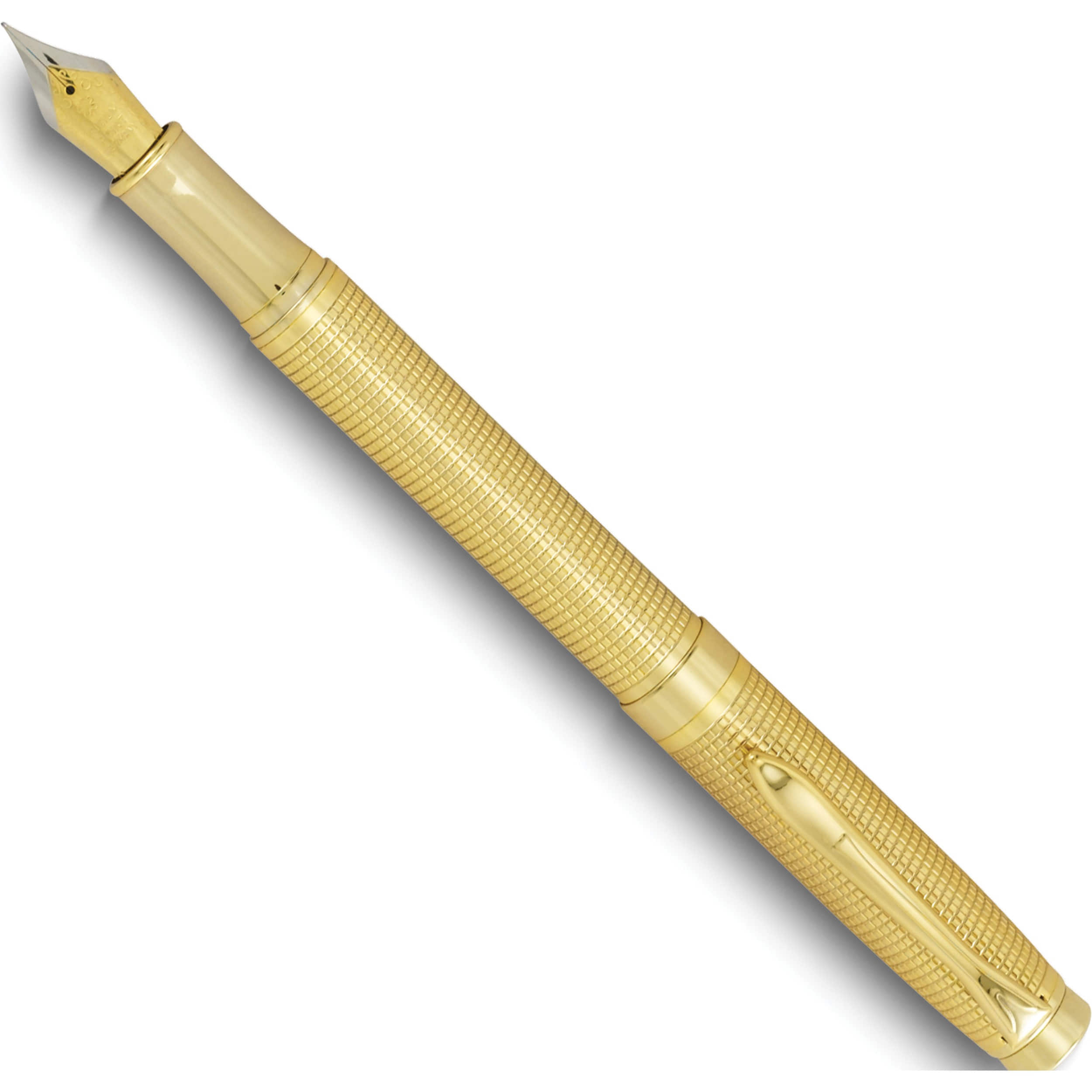 Fashion Charles Hubert Gold-Tone Fountain Pen (7.13 X 2.5) Made In China gp8175