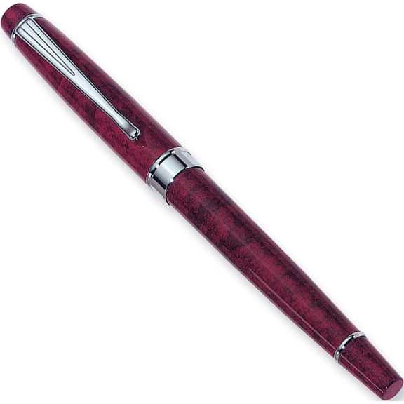 Fashion Charles Hubert Red Marbleized Rollerball Pen (7.13 X 2.5) Made In China gl3234