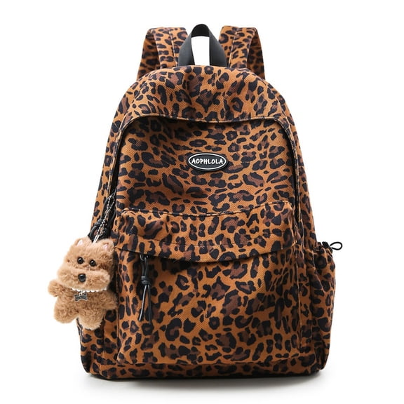 Fashion Cheetah Backpack Shoulder Bag, Trendy Design Daypack Bookbag Leopard Print Coquette Purse Women Men Daily