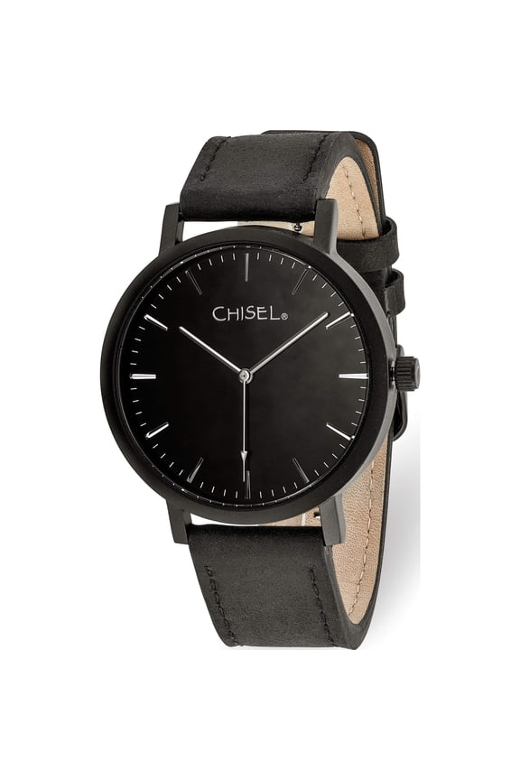 Fashion Chisel Matte Black Ip-Plated Dial Watch (9 X 20) Made In China tpw126