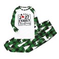 thumbnail image 1 of Fashion Christmas Parent-child Set Plaid Print HomeWear Pajamas Round Neck Long Sleeve Two-piece Child Set, 1 of 5