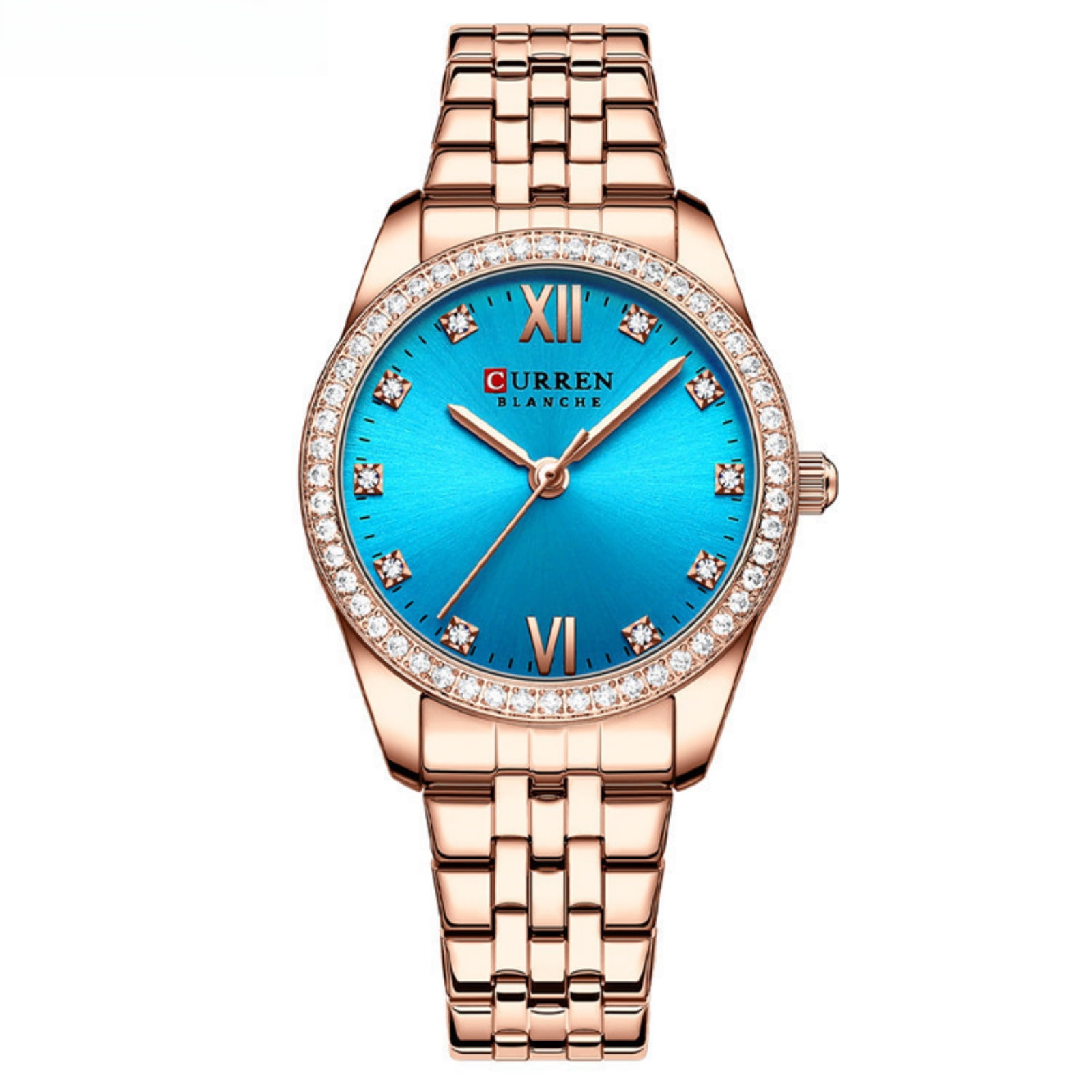 Fashion Classic Casual Light Stainless Steel Strap Quartz Women's Watch ...