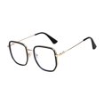 thumbnail image 1 of Fashion Classic Cute Office Anti-blue Light Glasses Spectacles Eyeglasses Square Frame Eyewear Computer Goggles GOLD&BLACK, 1 of 8