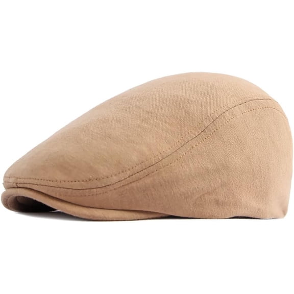 Fashion Classic Herringbone Tweed Wool Blend Newsboy Hats for Men Cabbie Driving Vintage Flat Hat for Men