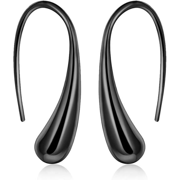 Fashion Classic Sterling Silver Thread Drop Earrings Teardrop Back Chunky Dangle[Z1462]