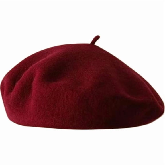 Fashion Classic Vintage French Soft Wool Polyester Beret Warm Winter Hat