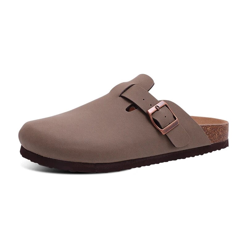 YOKI CLAUDE-04 Women's Clogs - Contoured Cork Footbed, Slip-On Buckle, Platform Sole