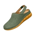 thumbnail image 1 of Fashion Clogs for Women Wedge Sandals with Ankle Strap Mesh Breathable Round Toe Slip On Shoes with Arch Support 40, 1 of 4