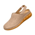 thumbnail image 1 of Fashion Clogs for Women Wedge Sandals with Ankle Strap Mesh Breathable Round Toe Slip On Shoes with Arch Support 42, 1 of 4