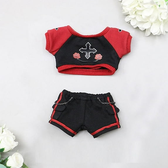 Fashion Clothes Accessories For 20cm Dolls Handmade Shorts Hats Tops Hoodies Clothes Sweatshirt Outfits 5