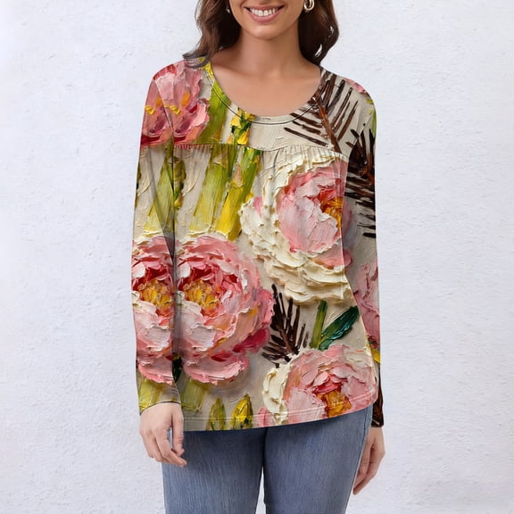 Fashion Clothing Summer Tops Casual Long Sleeve Shirts For Women