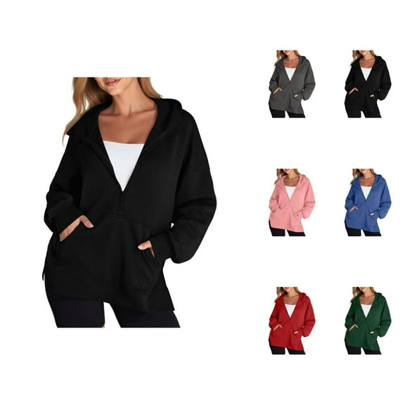 Fashion Clothing Women's Solid Color Sweatshirt Women's Casual Hoodies And Sweatshirts Long Sleeve Split Hem Pullover For Daily Wear