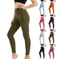 thumbnail image 1 of Fashion Clothing Womens Stretch Yoga Leggings Fitness Running Gym Sports Full Length Active Pants White S, 1 of 8
