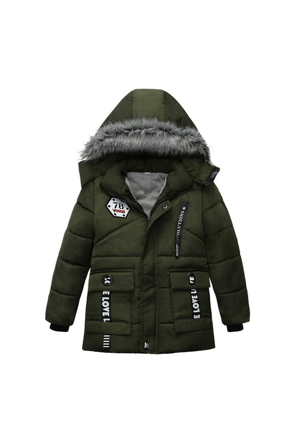 Fashion Coat Children Winter Jacket Coat Boy Jacket Warm Hooded Kids Clothes