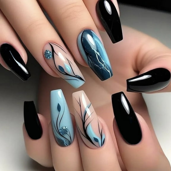 Fashion Cold Bamboo Leaf Wear Nail Piece
