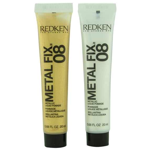 Fashion Collection Metal Fix 08 Metallic Liquid Pomade , 2 X 0.68 Oz