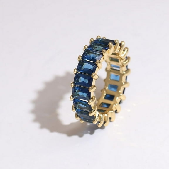 Fashion Colorful Cubic Zirconia Rings For Women Bohemian Colorful Woman Statement Rings Party Wedding Jewelry