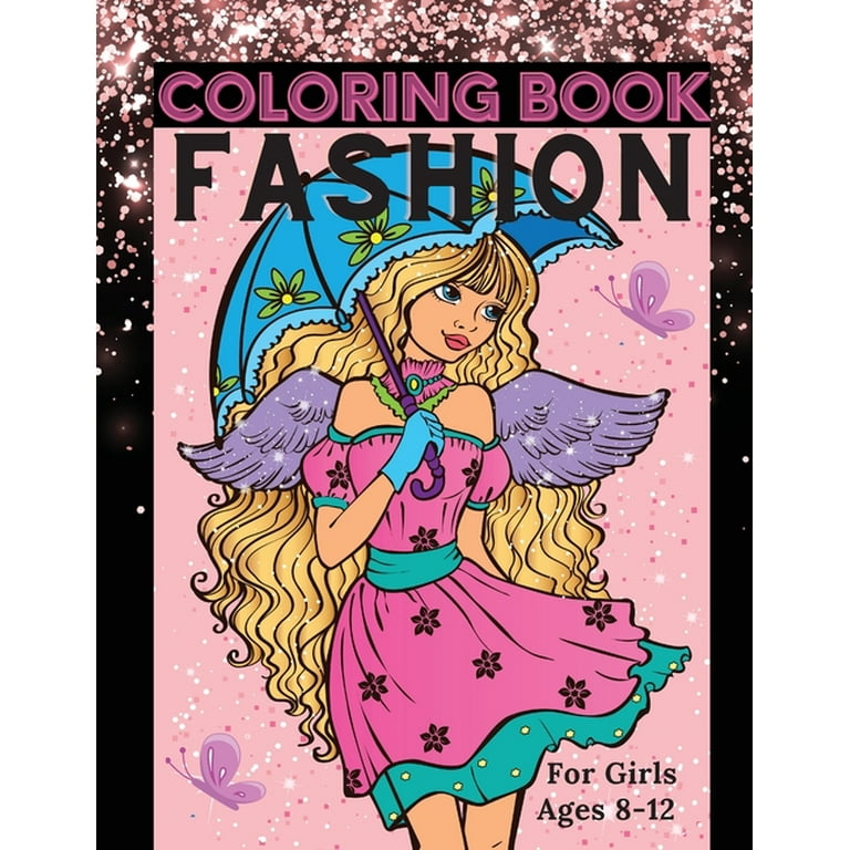Kids coloring books Cute fashion and beauty: Kids coloring books