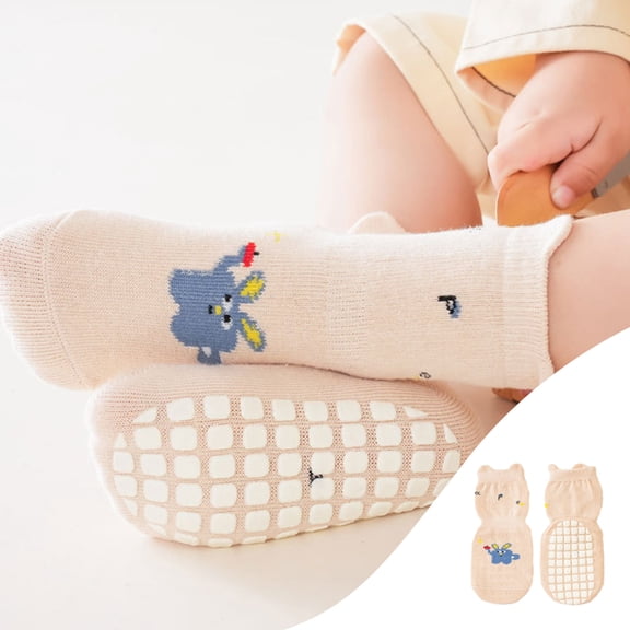 Fashion Compression Socks for Children Floor Socks Children's Toddler Socks Cotton Breathable Non-slip Bottom Children's Socks Trampoline Socks